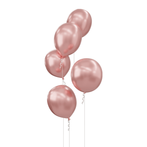 5 Pink Balloons