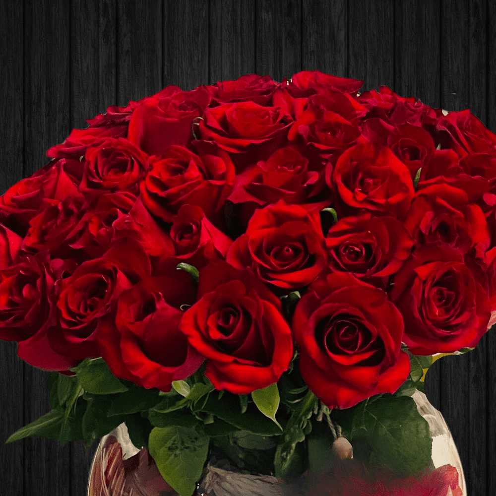 With you Forever -  40 Red Rose Vase