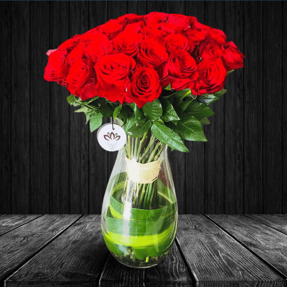 Message of Love - 2 Dozen Rose