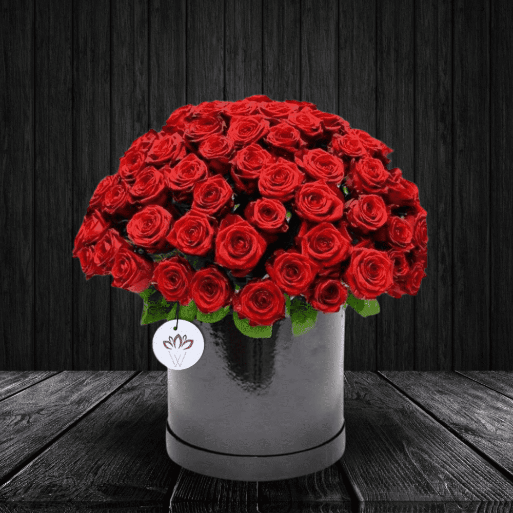The Box Of Joy - 100 Red Rose